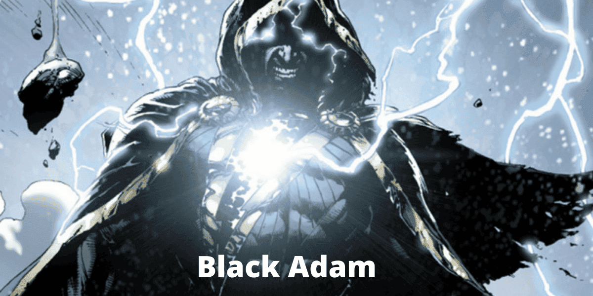 Black Adam using his powers