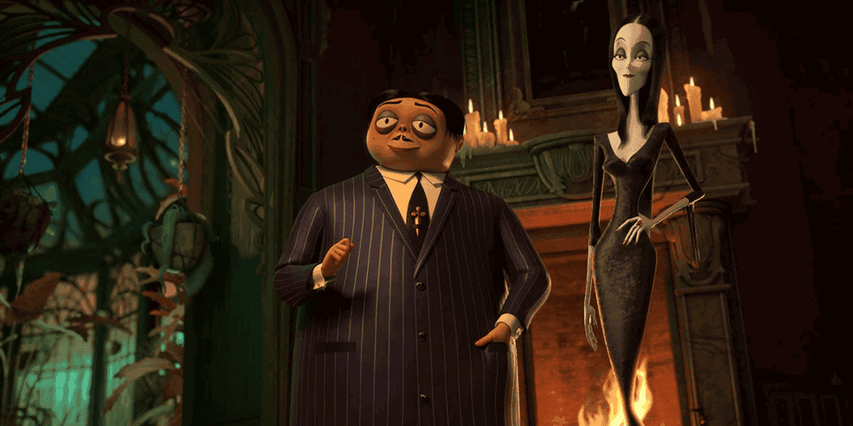 a glimpse from the movie, addams family 2