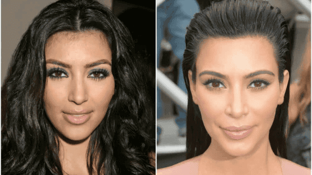 kim kardashian then and now