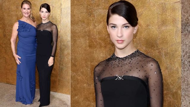 Bill Gates' 21-year-old Daughter Phoebe Stuns in a Sheer and Black Dress